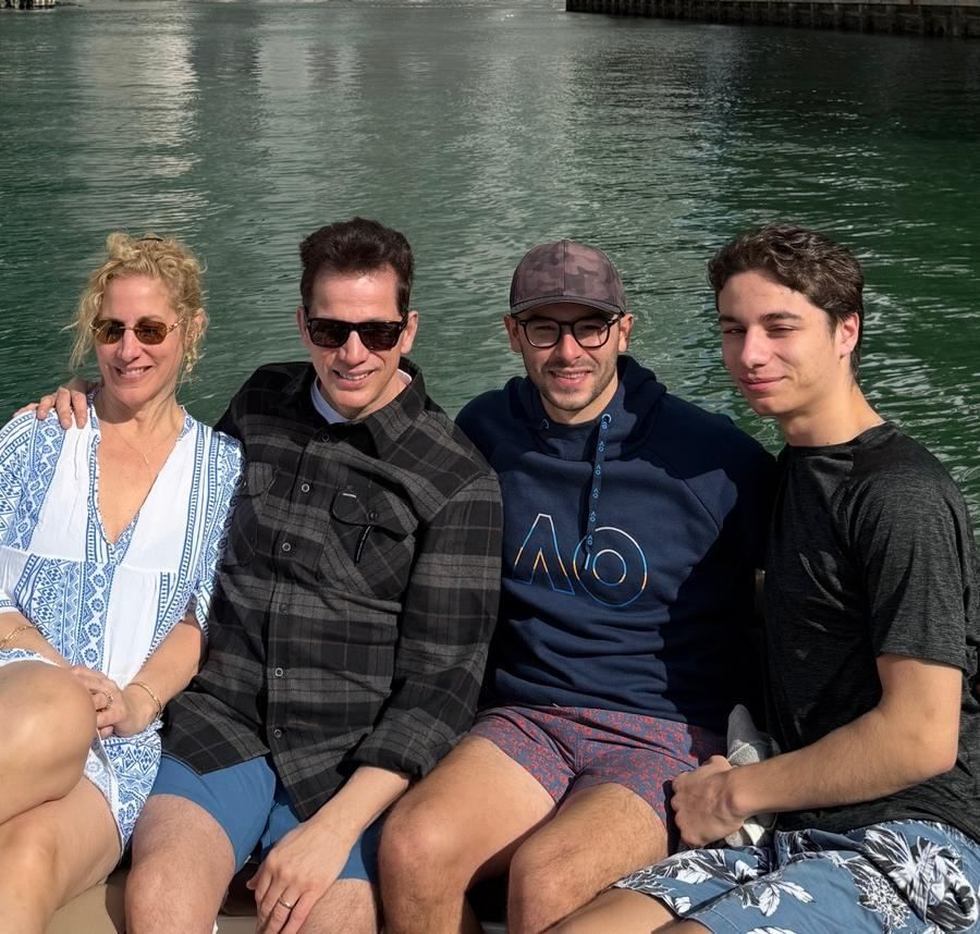 James Notaris with his family, photograph 2